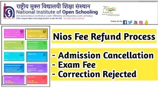 Nios Fee Refund Process | Task Is Helping (NIOS) #nios #exam #ode #refund #admission #correction