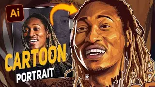 Réaliser un portrait cartoon dans illustrator