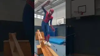 Parkour Challenge with Spider-Man #shorts
