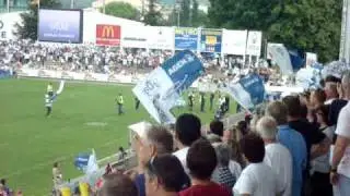AGEN rugby contre OYONNAX entrée des joueurs proD2