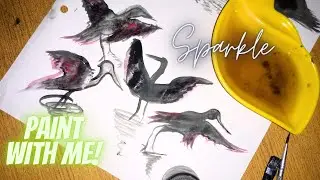 Bird Painting for Beginners I Watercolor paint I Easy acrylic paint