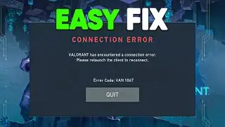 How To Fix Valorant Error Code VAN 1067 Connection Error (Tutorial)