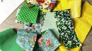 One little secret on how to beautifully use narrow strips of fabric
