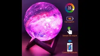 Galaxy moon Lamp