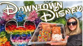 DOWNTOWN DISNEY UPDATE! Tons of Construction, the BEST Beignets, Pride, Merch Search Shopping & MORE