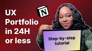 How to build a UX DESIGN PORTFOLIO WEBSITE with Notion for FREE | Step-by-Step Tutorial
