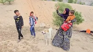 From tent to school: Children going to a new school and a bitter farewell