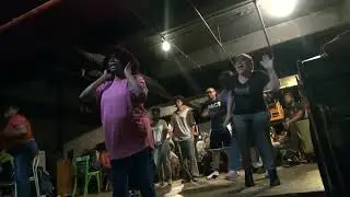Final Street Theater Refresher - Basement Rehearsal Space 2024 09 13 19 04 - Baldwin Console Piano