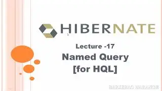 Named Query for HQL in hibernate