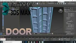 How to design a door in autodesk 3ds max ? Autodesk 3ds max mein door kaise design kare ?