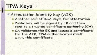 Trust Platform Module and Other Good Practices - Hardware Security