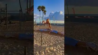 GYMNASTICS on the beach!!!❤️🤸🏝️do you like gymnastics??! 