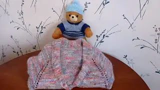 Медвежья школа вязания: цельновязный шалевый воротник с регланом сверху 