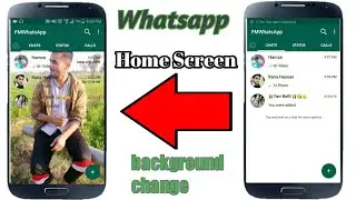 How to whatsapp home screen background change ||apny whatsapp ka background change kre
