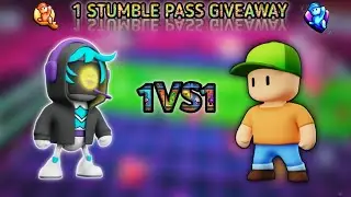 1V1 WITH MY SUBSCRIBER IN STUMBLE GUYS || AND 1 STUMBLE PASS GIVEAWAY #stumbleguys#top#popular