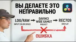 Color Management в DaVinci Resolve. Подробное пособие. Как проявить футажи? Log RAW CST RCM DWG