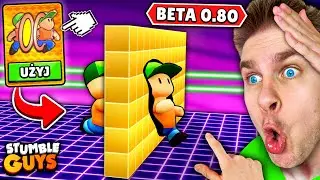 TAK ma WYGLĄDAĆ *NOWA* ZDOLNOŚĆ (PRZENIKANIE przez ŚCIANY) 👻 na BETA 0.80 ✅ w Stumble Guys?! 😱