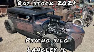 2024 Ratstock car show rat rods Langley IL