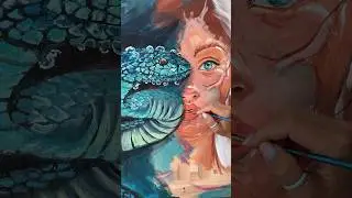 Готовлю новый му для вас #акрил #змея #творчество #art