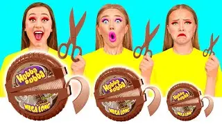 Küçük, Orta ve Büyük Tabak Meydan Okumasi | Komik Yemek Durumları TeenTeam Challenge