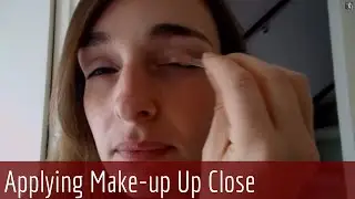 ASMR Whispering - Binaural Mouth Sounds & My Make up