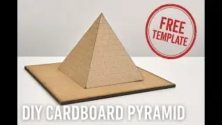 DIY Cardboard Pyramid | Ancient Egypt Craft + Free Template! 🏜️📦