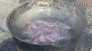 Три Казана одновременно!Узбекский ПЛОВ/ШУРПА/Картошка печёная/