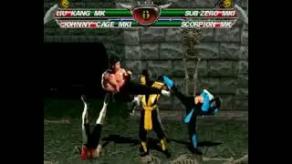 Fight 1: Liu Kang & Johnny Cage vs Sub-Zero & Scorpion - (Mortal Kombat Special Edition)