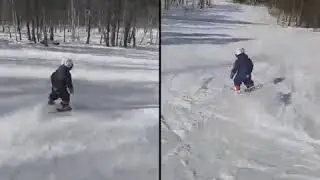 Little Ski racer