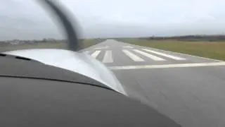 Diamond DA40 NG landing at Ouessant (Ushant)
