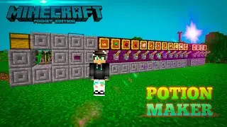 How To Make Automatic Potion Brewing Station In Minecraft Pocket Edition |in hindi🔥🔥🔥