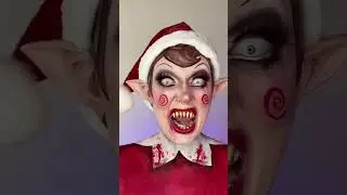 Something is wrong with my elf on the shelf 😳🧝‍♀️ | Christmas horror makeup 