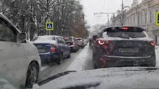 2018.11.29 Первый снег в Ставрополе, утро