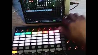 Drambo & APC40 mk2 using Streambyter light up script in AUM.