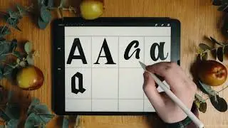 Procreate! 12 Types Of A | Hand Lettering on the iPad Pro Ep.1