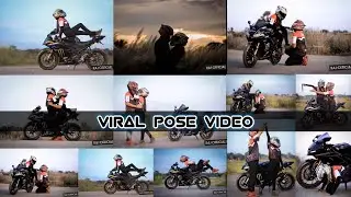Biker Couple Photoshoot | Live Photoshoot | Top 10 Couple Photo Pose Video | ks edit