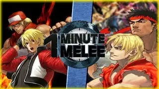 Rock & Terry vs Ken & Ryu (King of Fighters vs Street Fighter) - One Minute Melee S6 EP14