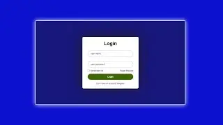 login page using html and css | create login page in html and css | html css using project |