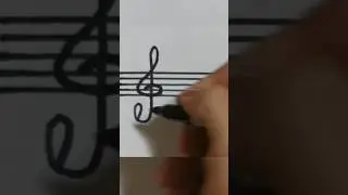 Как правильно писать скрипичный ключ🎼🎻 