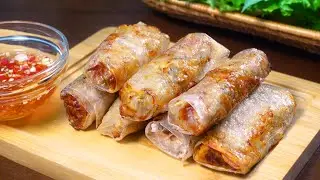 EASY Air Fryer Vietnamese Egg Rolls - Rice Paper Recipe