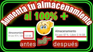 ✔️Como AUMENTAR el almacenamiento interno del celular (optimizar memoria interna del celular)