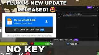 KEYLESS Fluxus Executor Mobile LATEST MOBILE EXECUTOR VERSION RELEASED  Version 630 N