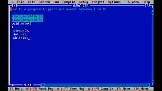 write a program to print odd number between 1to 40//odd number //akt guide