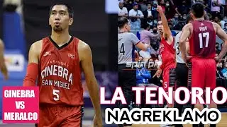 GINEBRA vs MERALCO, Tenorio nag reklamo sa referee matapos tawagan ng fowl #ginebra #meralco