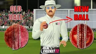 New Ball in Test Cricket animation | How to take new Shining ball | Real Cricket 22 