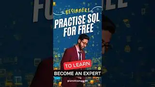 SQL Websites to learn and practise 🔥 | learn SQL query for free #shorts