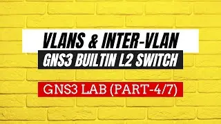 Part-4/7 | GNS3 Lab - Intra-VLAN & Inter-VLAN Configuration - GNS3 Switch | Urdu/Hindi