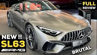2023 MERCEDES SL 63 AMG NEW FULL In-Depth Review BRUTAL Sound V8 Exterior Interior MBUX Price