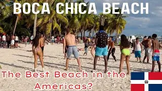 Boca Chica DR: The BEST Beach in the Americas? #dominicanrepublic #beachwalk #4kwalk