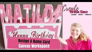 Canvas Workspace | How to Make a Name Card | Scan N Cut Tutorial